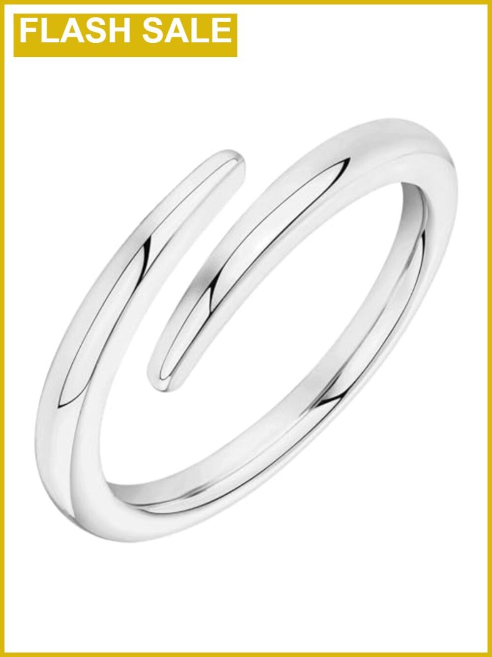 14K Gold Plated Open Twist Eternity Band Ring Minimalist